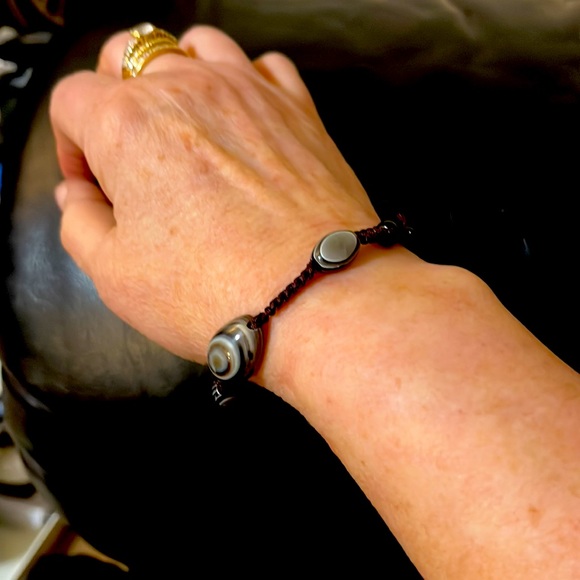 Vintage rope beaded with beautiful stones one of a kind Bracelet - Picture 4 of 6